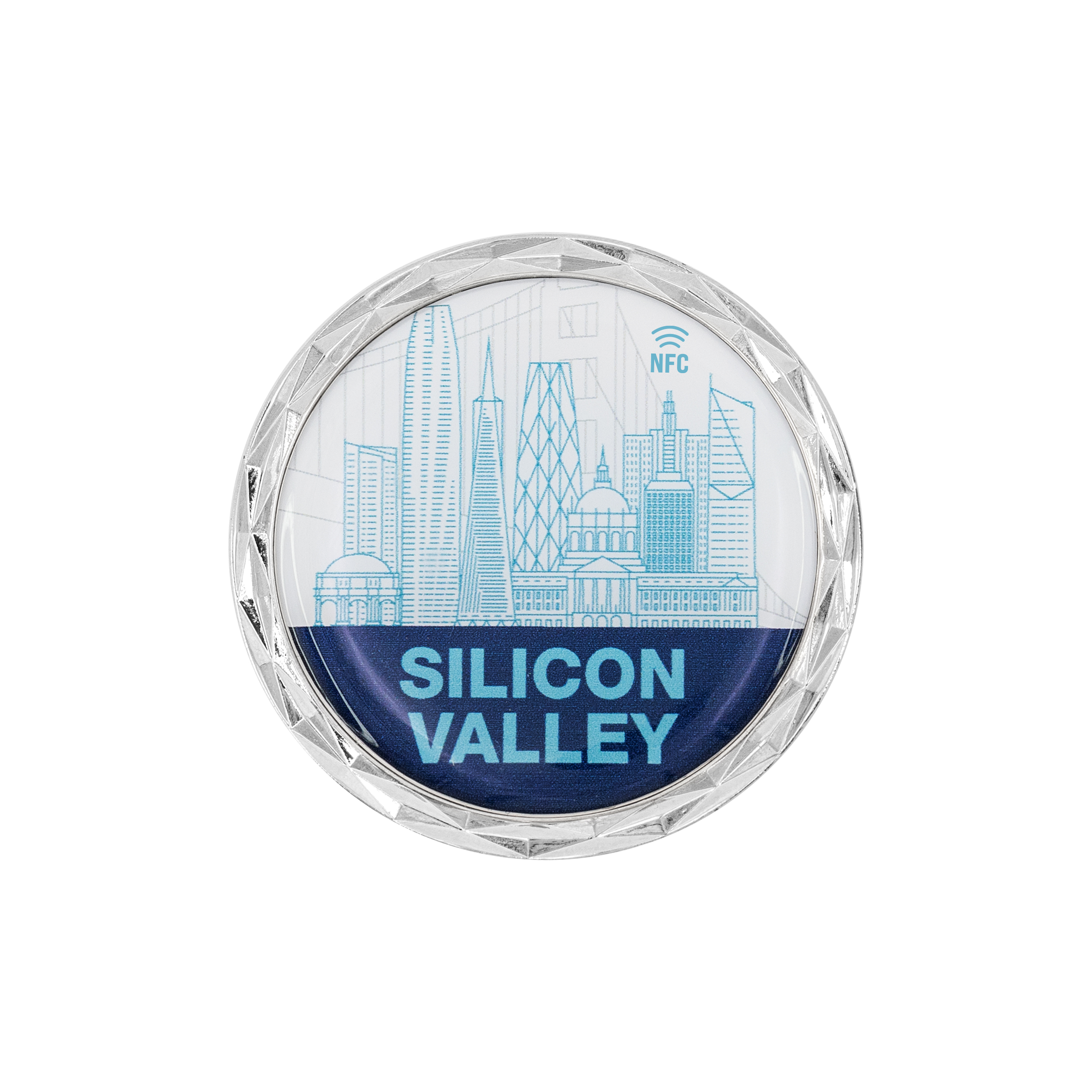 NFC Challenge Coin w/ Diamond Border (2") 12