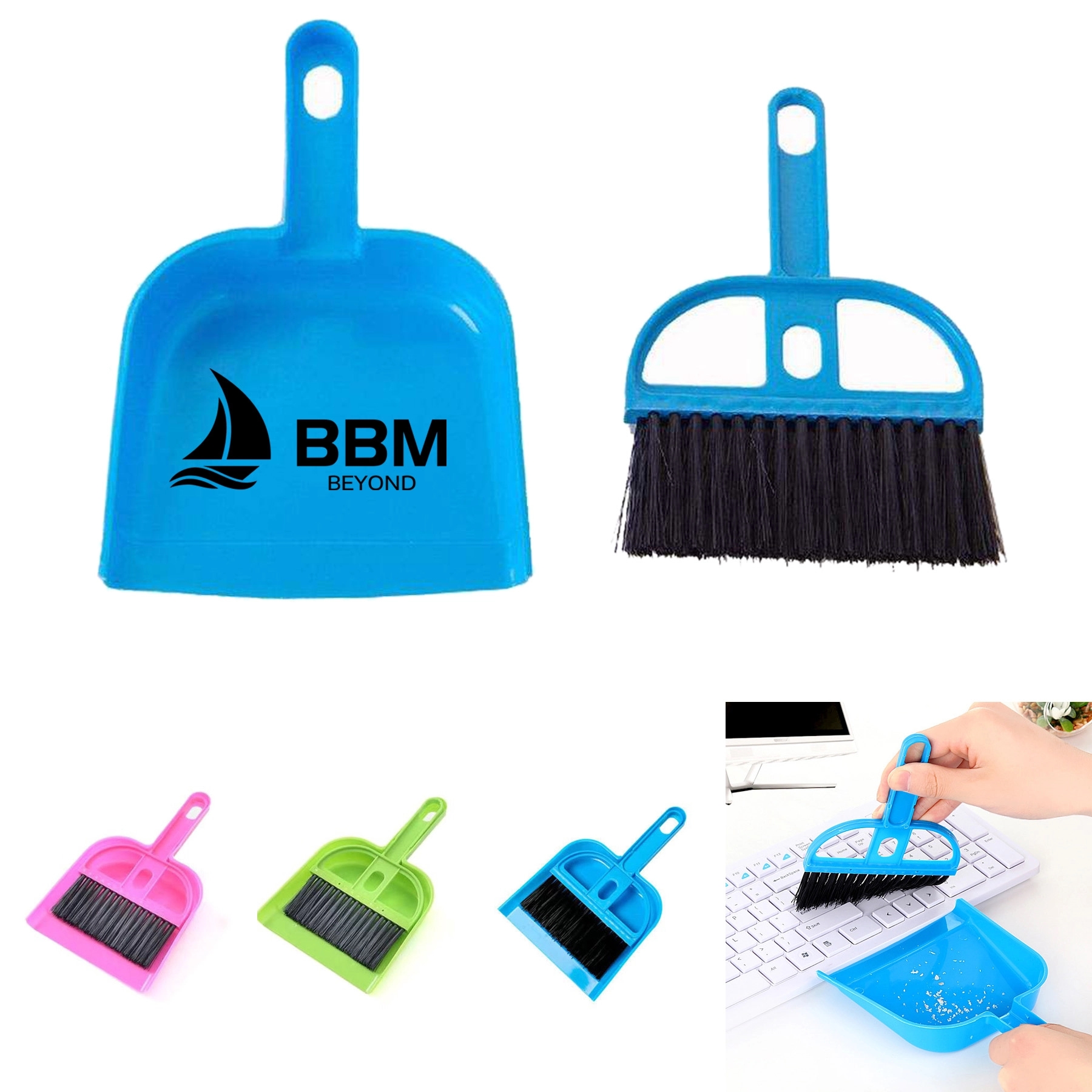 Mini Plastic Keyboard Cleaning Brush w/ Dustpan 3