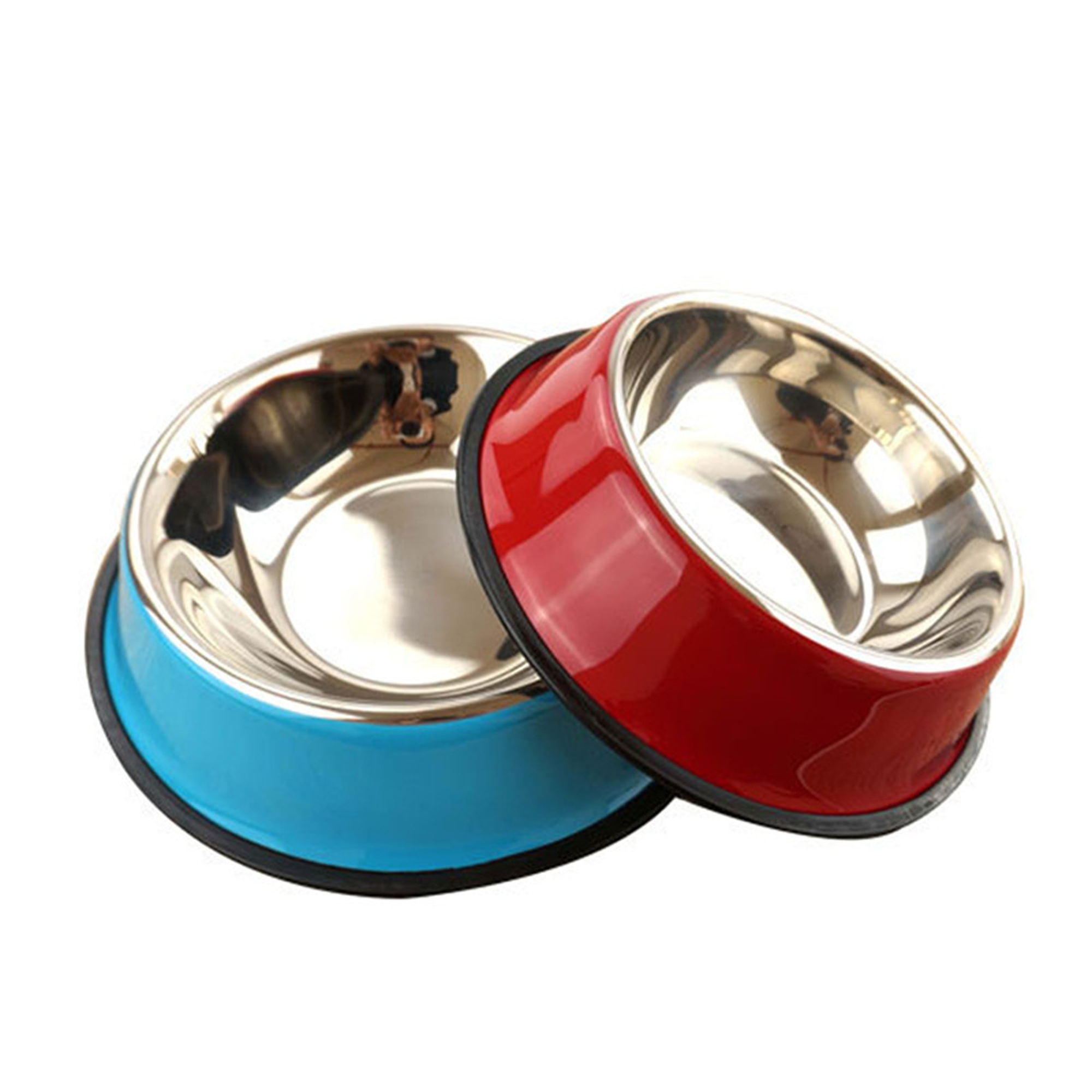 Coloured Stainless Steel Dog Bowls With Custom Logo 1