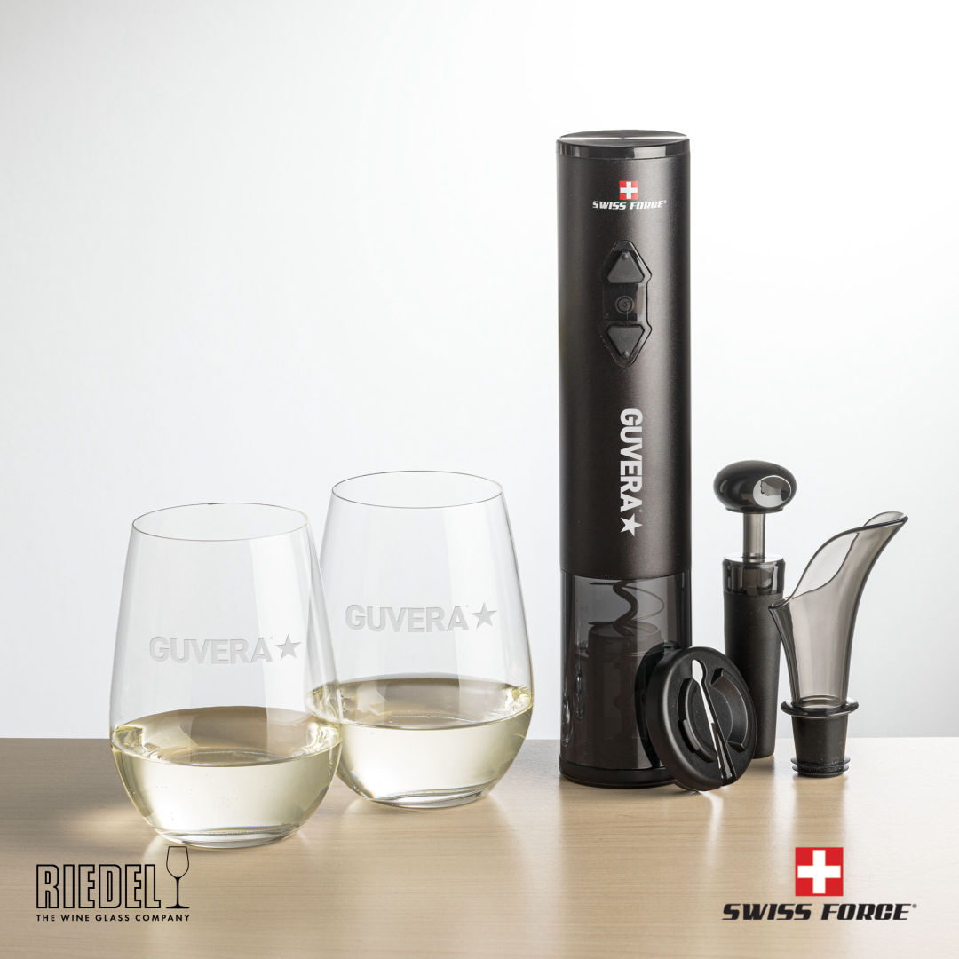 Swiss Force® Opener Set & RIEDEL Stemless Wine 3