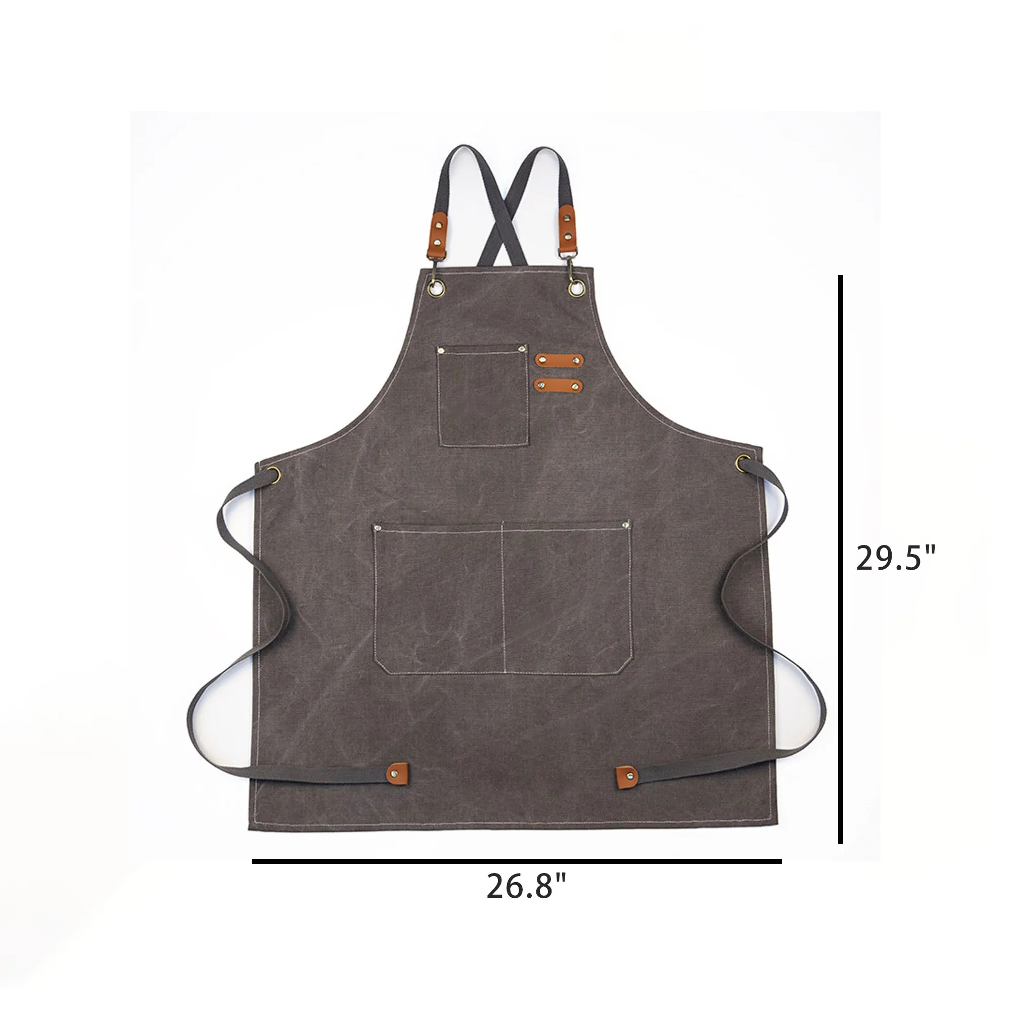 Household Oil-proof Canvas Kitchen Apron 11