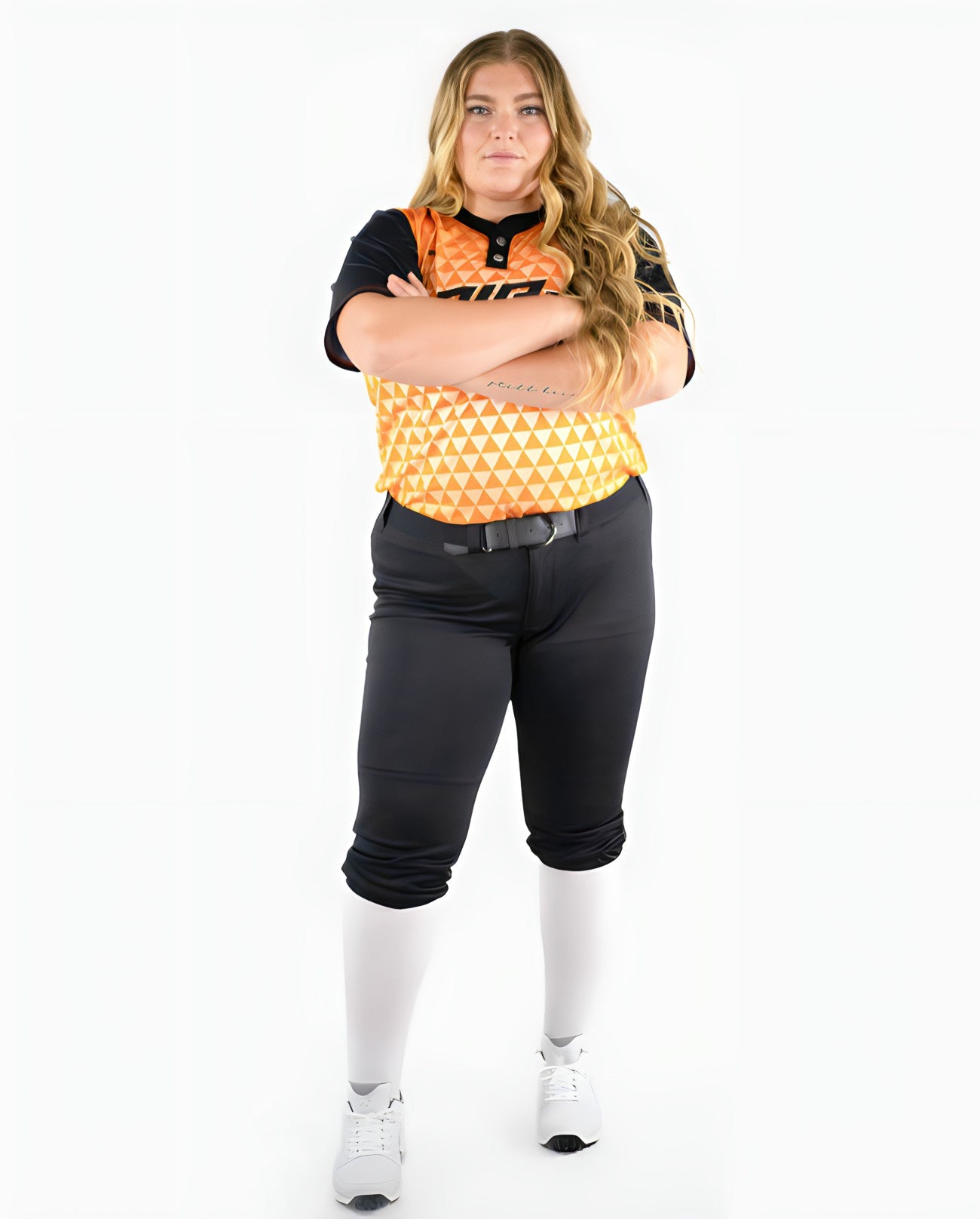 RIP-IT Women's Revolution Softball Pants - Curvy Cut, custom shorts with logo imprint 2