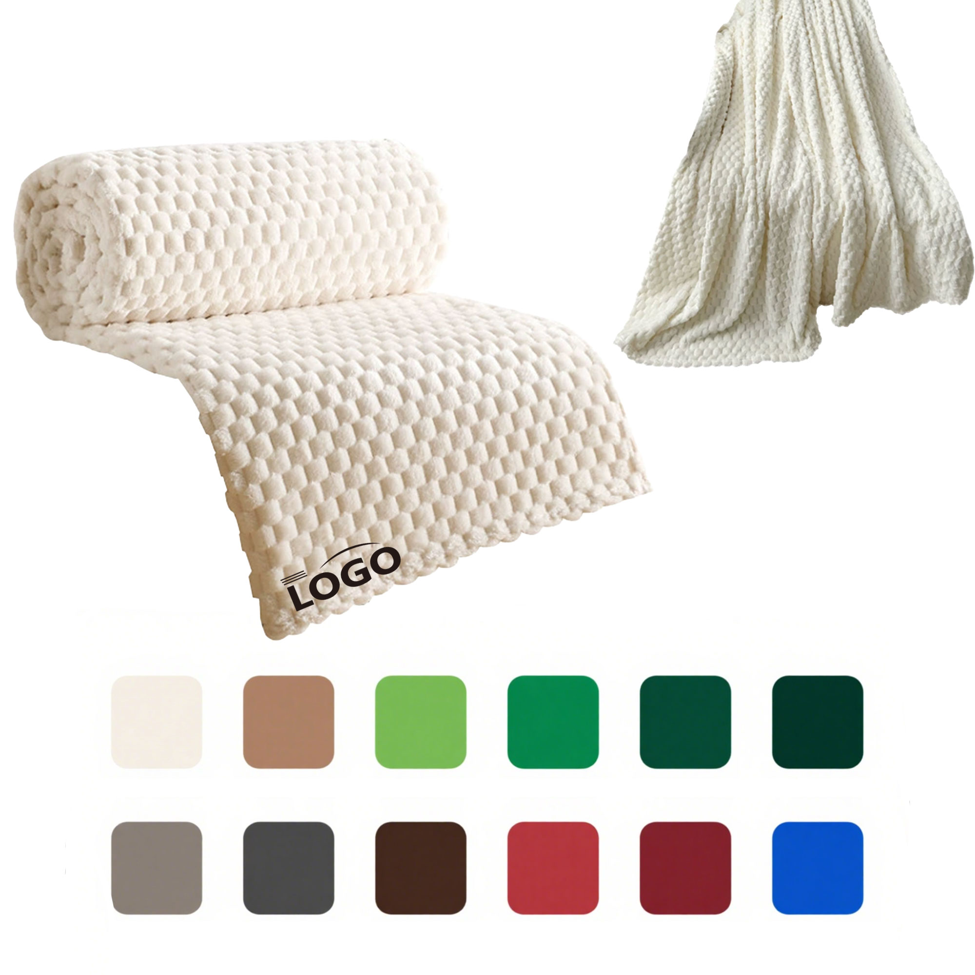 Office Napping Thickened Flannel Blanket 1