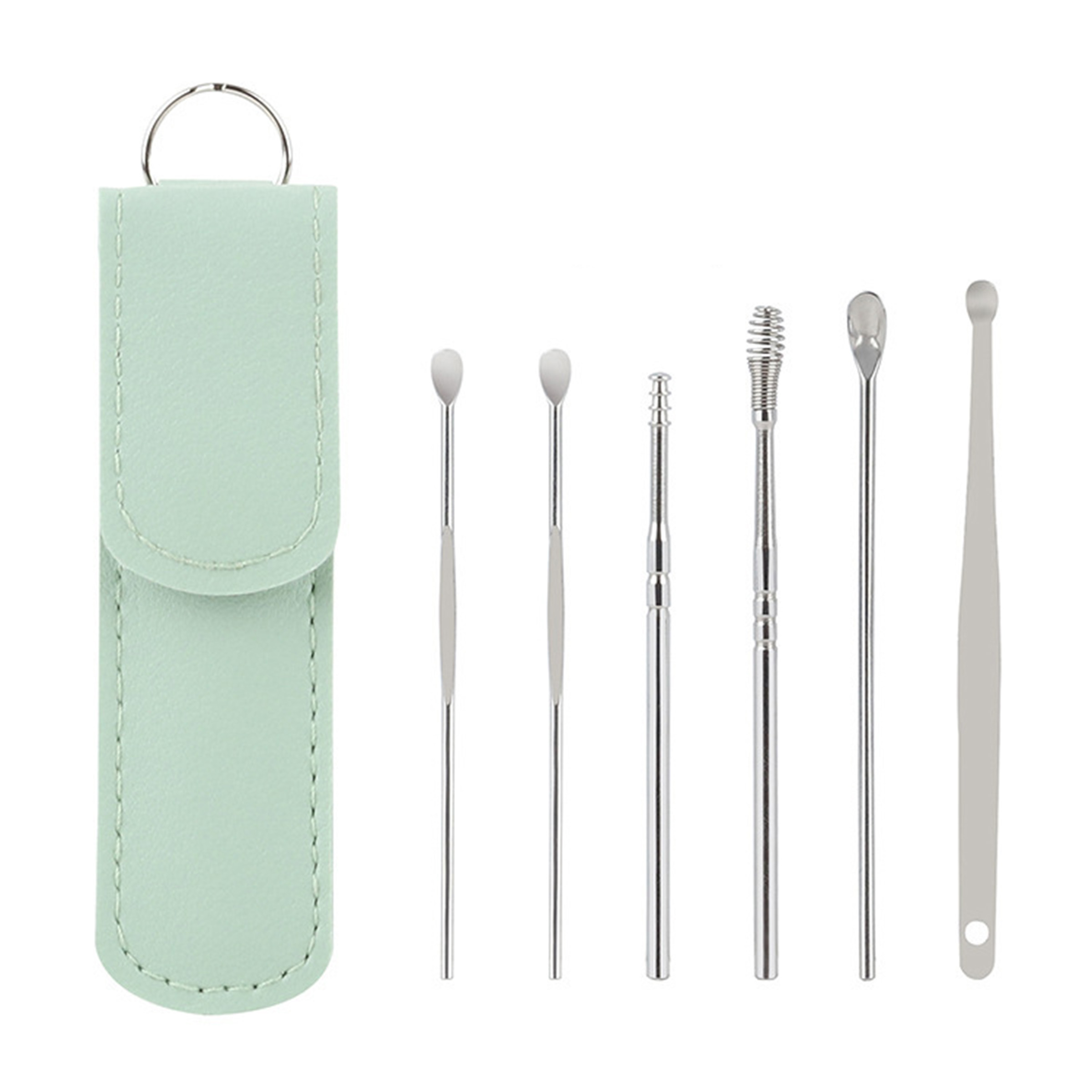 Stainless Steel Ear Cleaner Set With Case 8