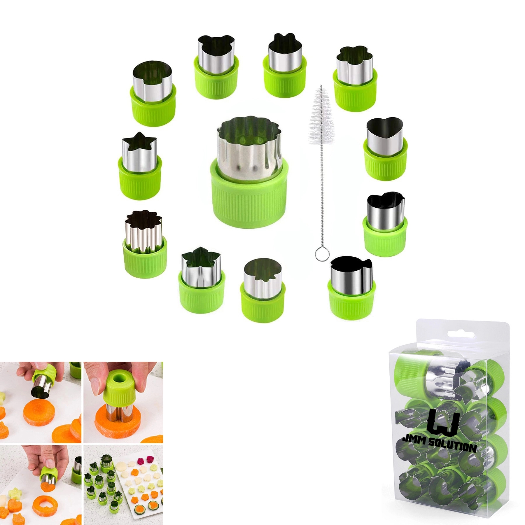 Vegetable Cutter Shapes Set Included 12 Pcs Different Shape. 1