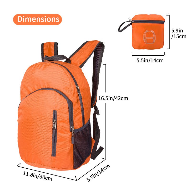 Minimalist Packable Collapsible Lightweight Folding Travel Backpack 4