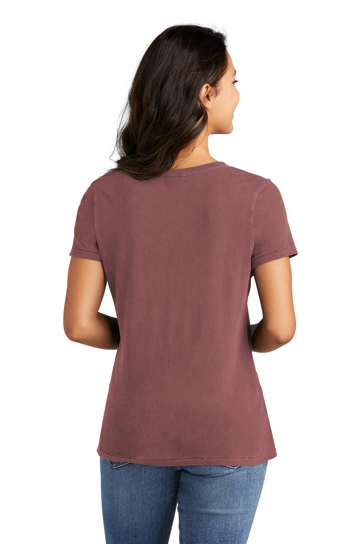 Port & Co Women's Beach Wash Garment-Dyed V-Neck Tee LPC099V 49
