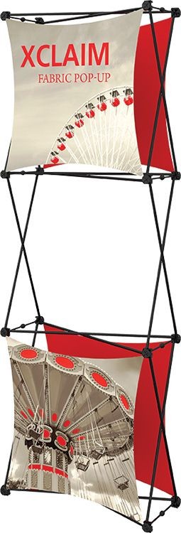 Xclaim 2.5ft Fabric Popup Display Kit 03