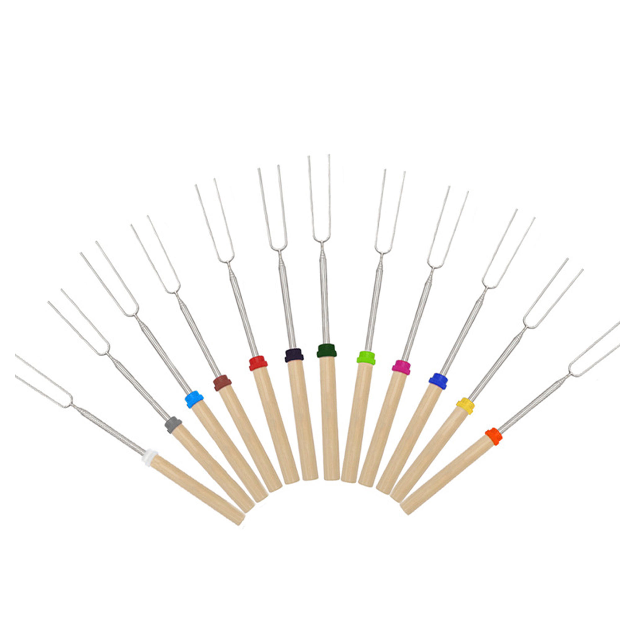 MOQ50 Telescopic Stainless BBQ Fork 2