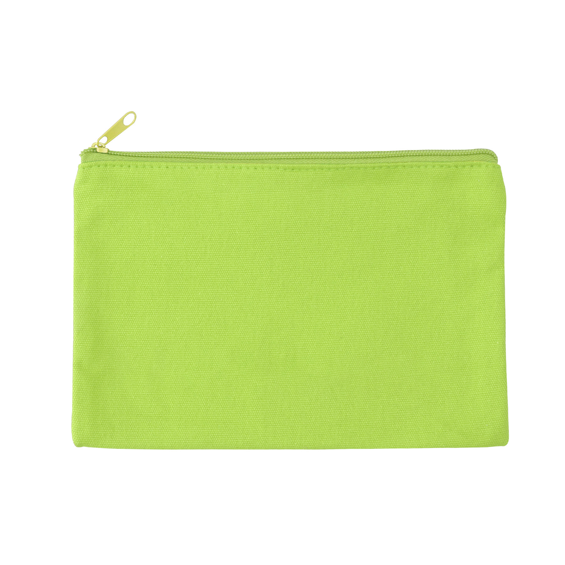 9" X 6" Cotton Canvas Zippered Pouch For Cosmetics, Toiletries & Tech Accessories 30