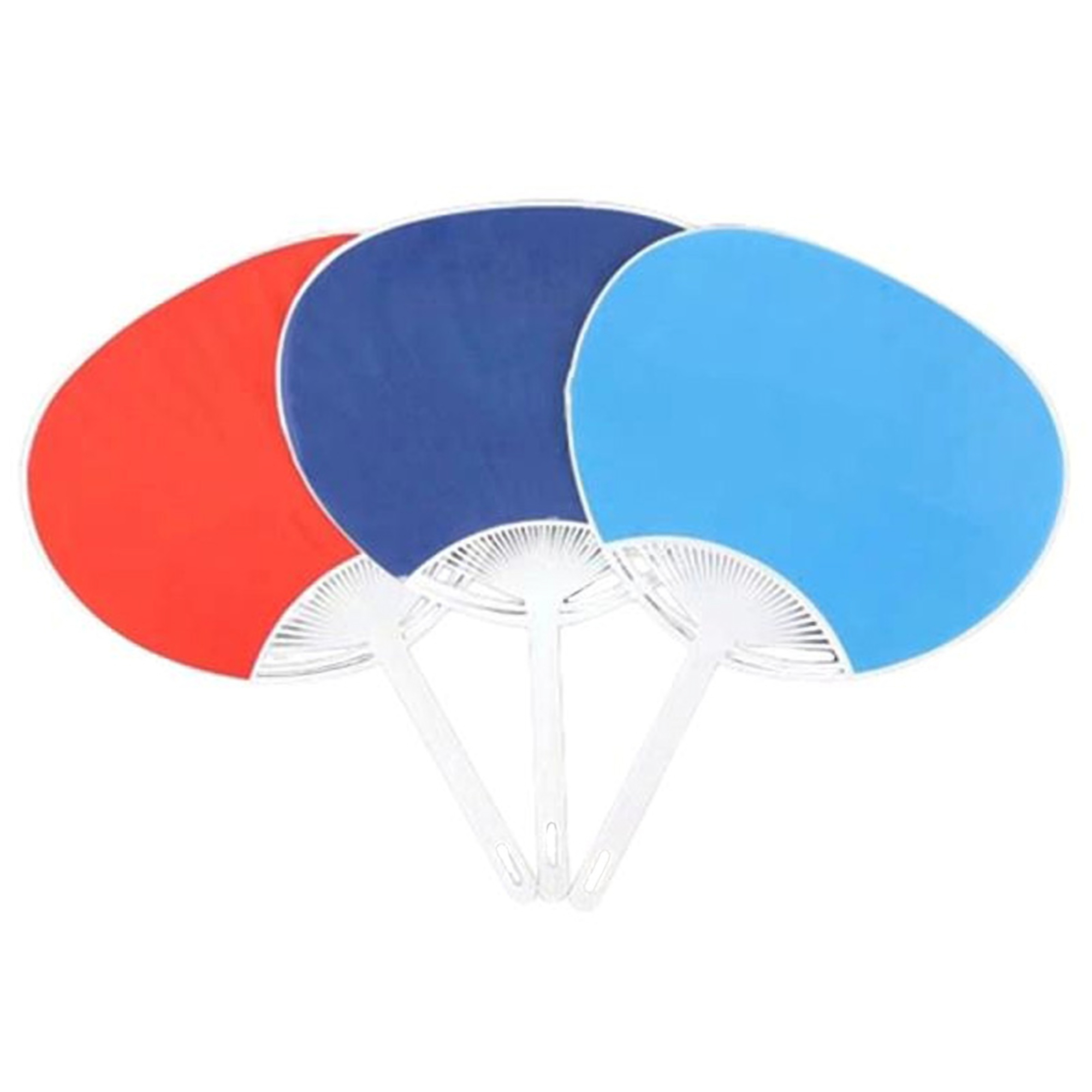 Black Plastic Hand Fan 2