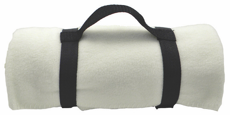Fleece Blanket w/Nylon Strap 13
