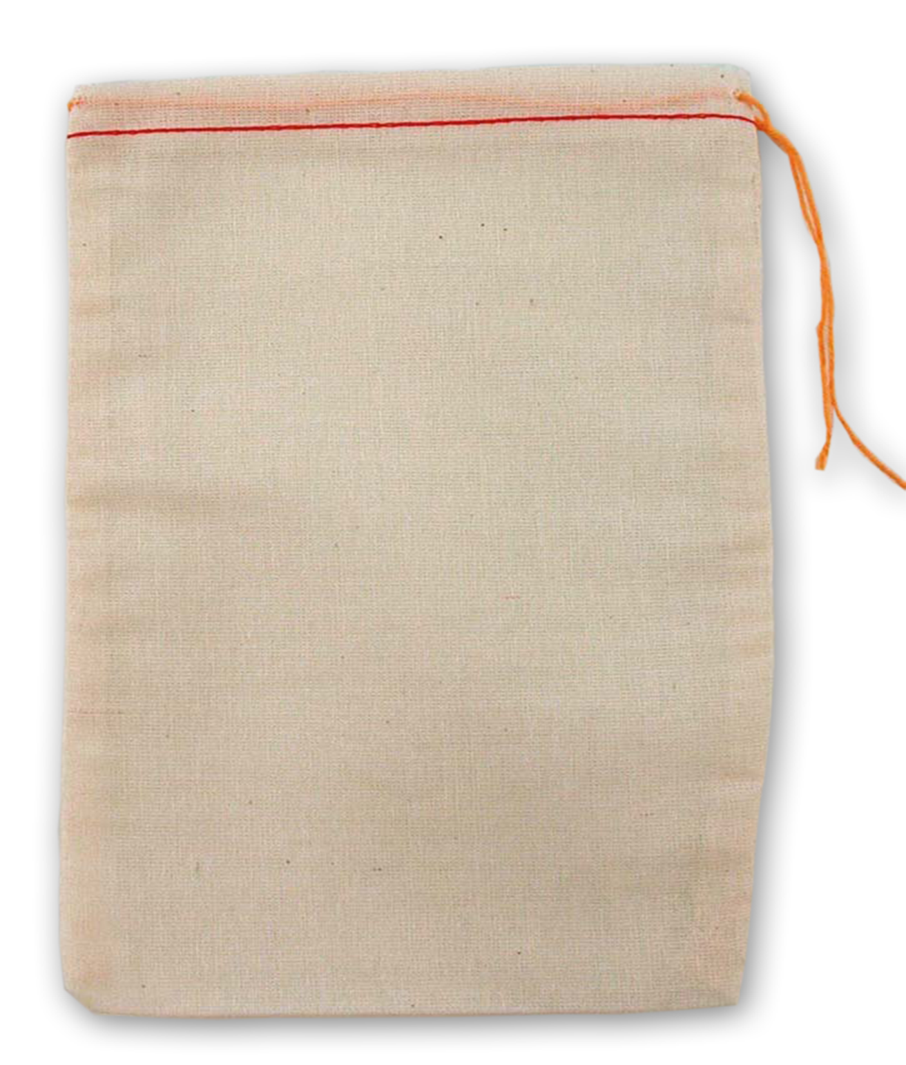 Natural Cotton Drawstring Bag 6x8" 3