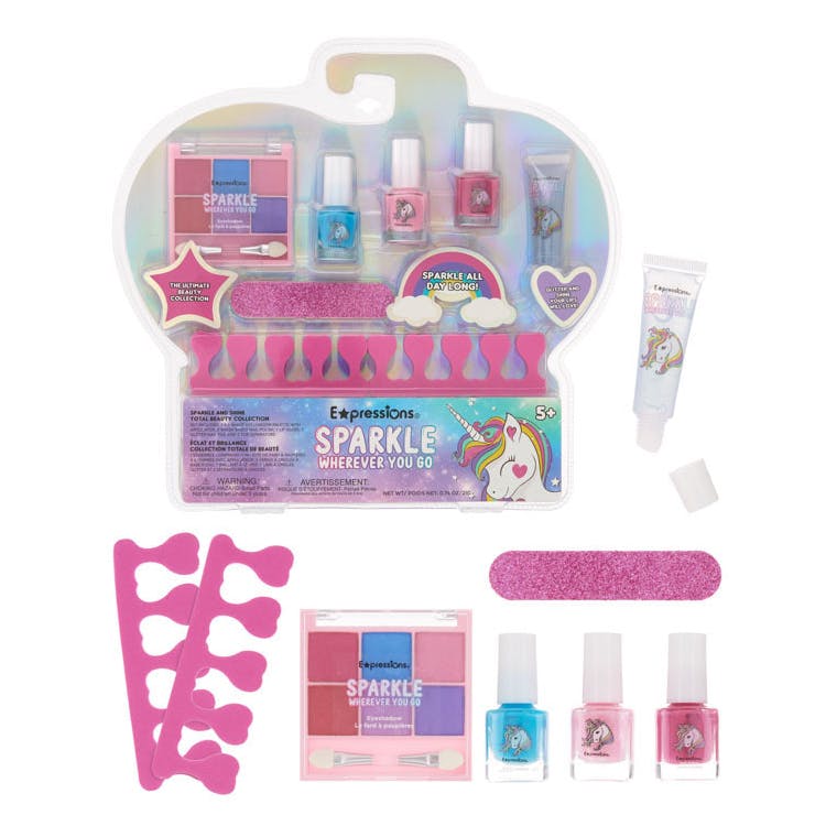 Girls' Nail & Cosmetic Sets - 8 Pieces Sparkle Set 1