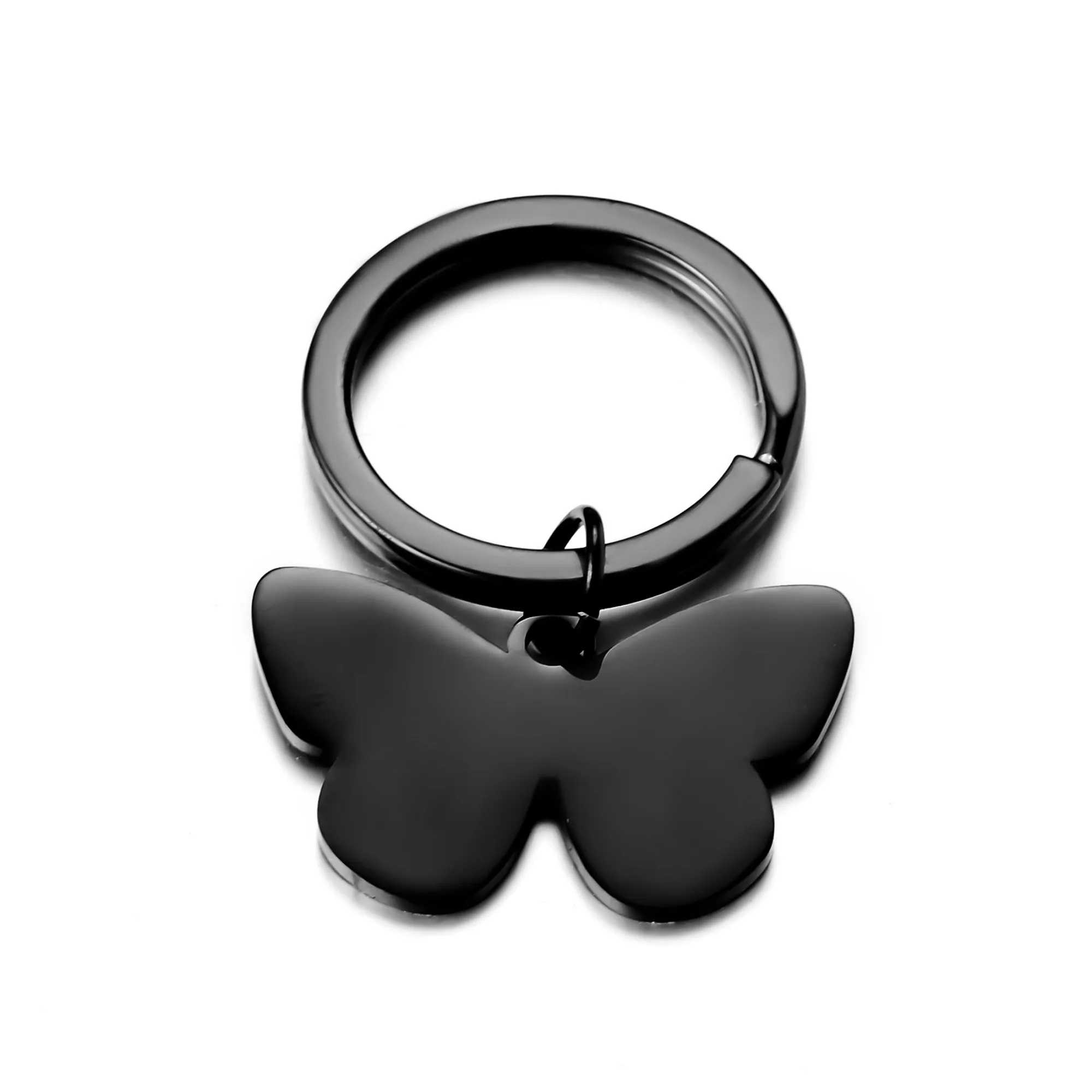 Stainless Steel Metal Keychain Laser Pendant 6