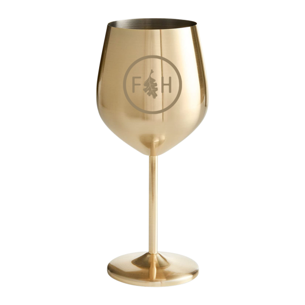 Stainless Steel Stemmed Wine Glass 12