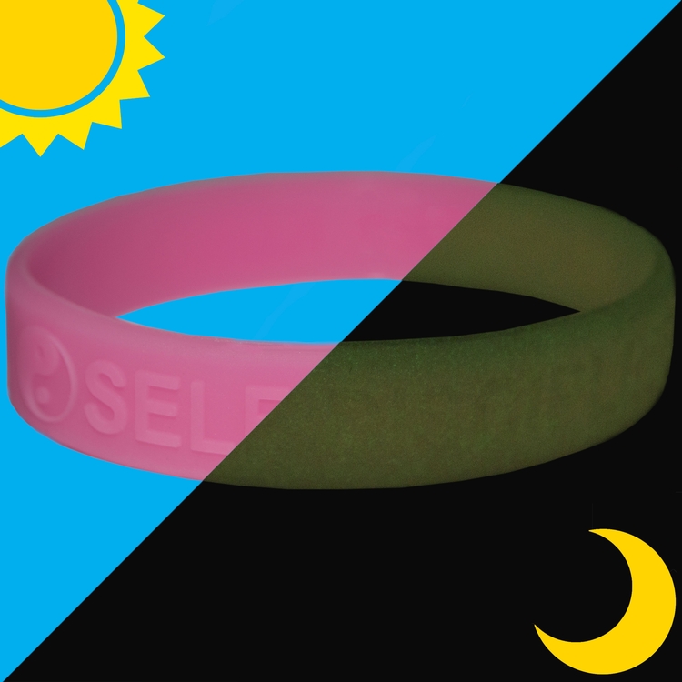 Embossed GLOW Wristband 2