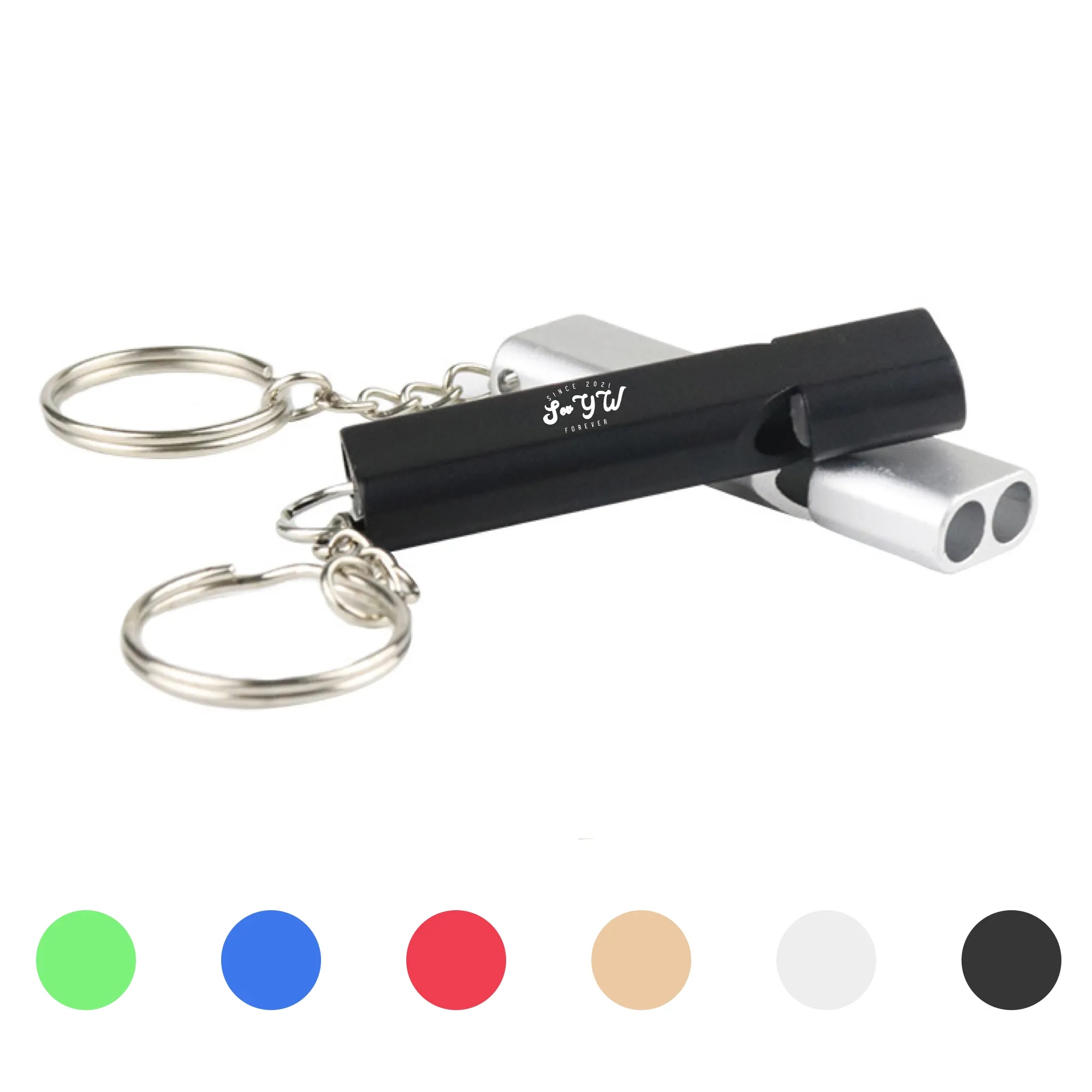 Aluminum Survival Whistle with Keychain 3