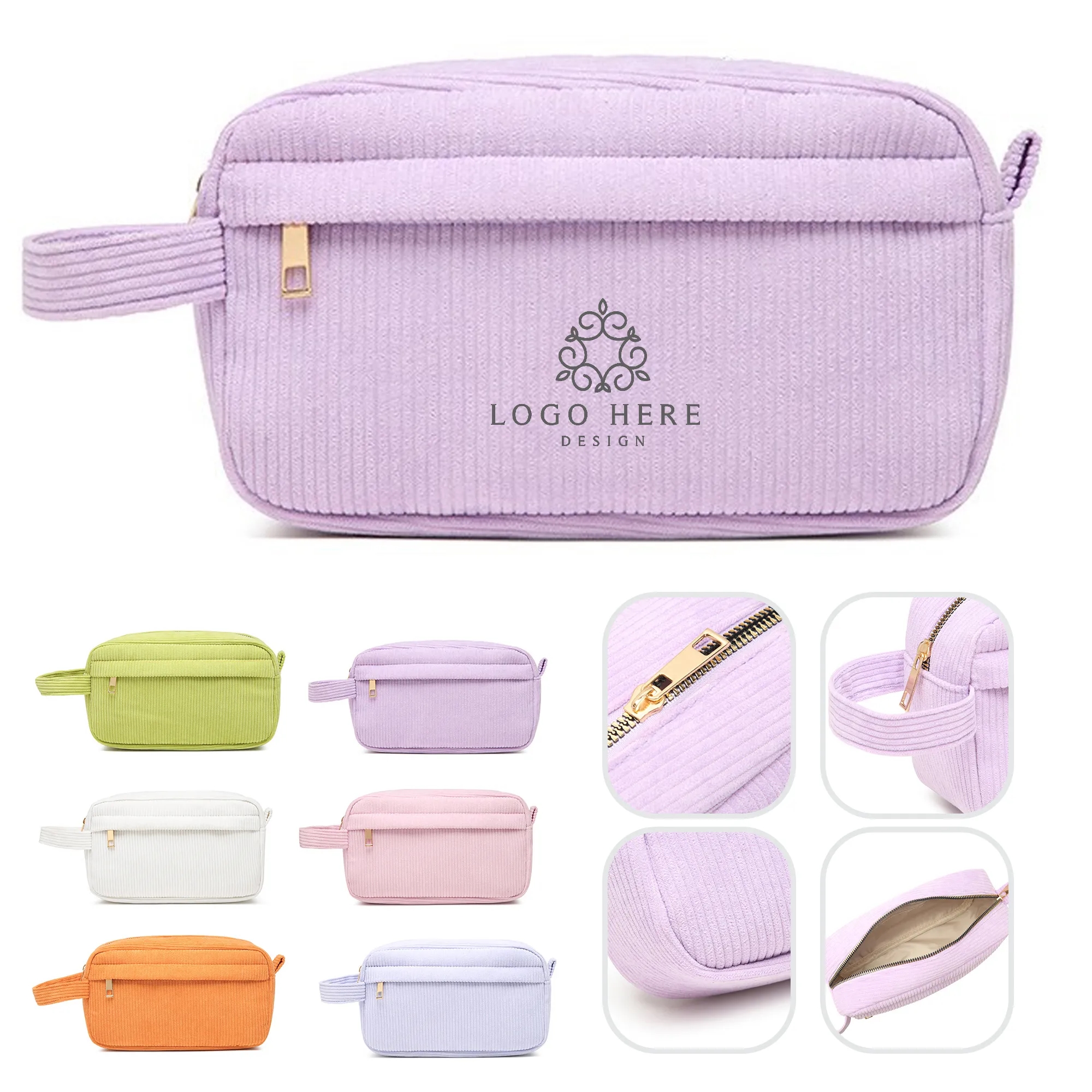 Corduroy Cosmetic Bag 2