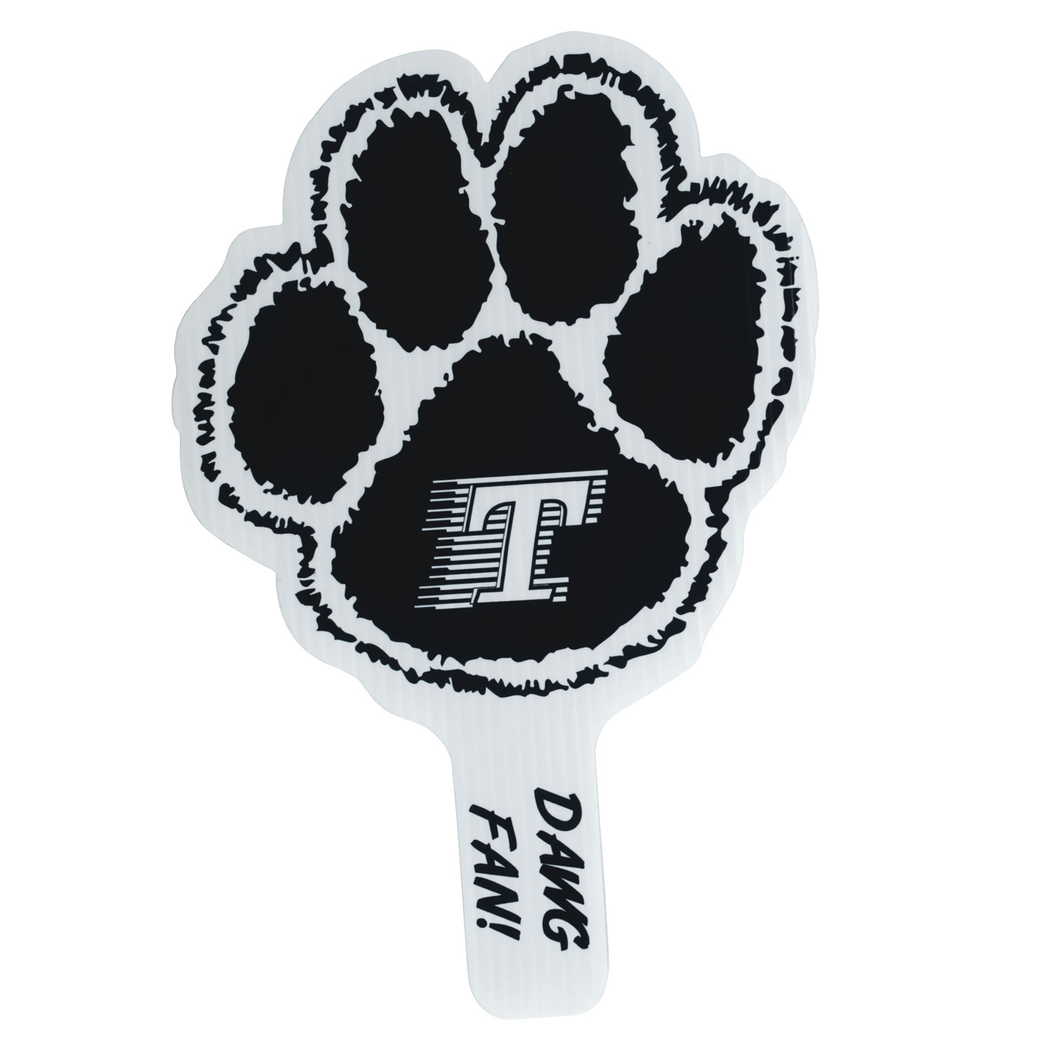 Paw Shape Hand Fan, Screen Printed 31