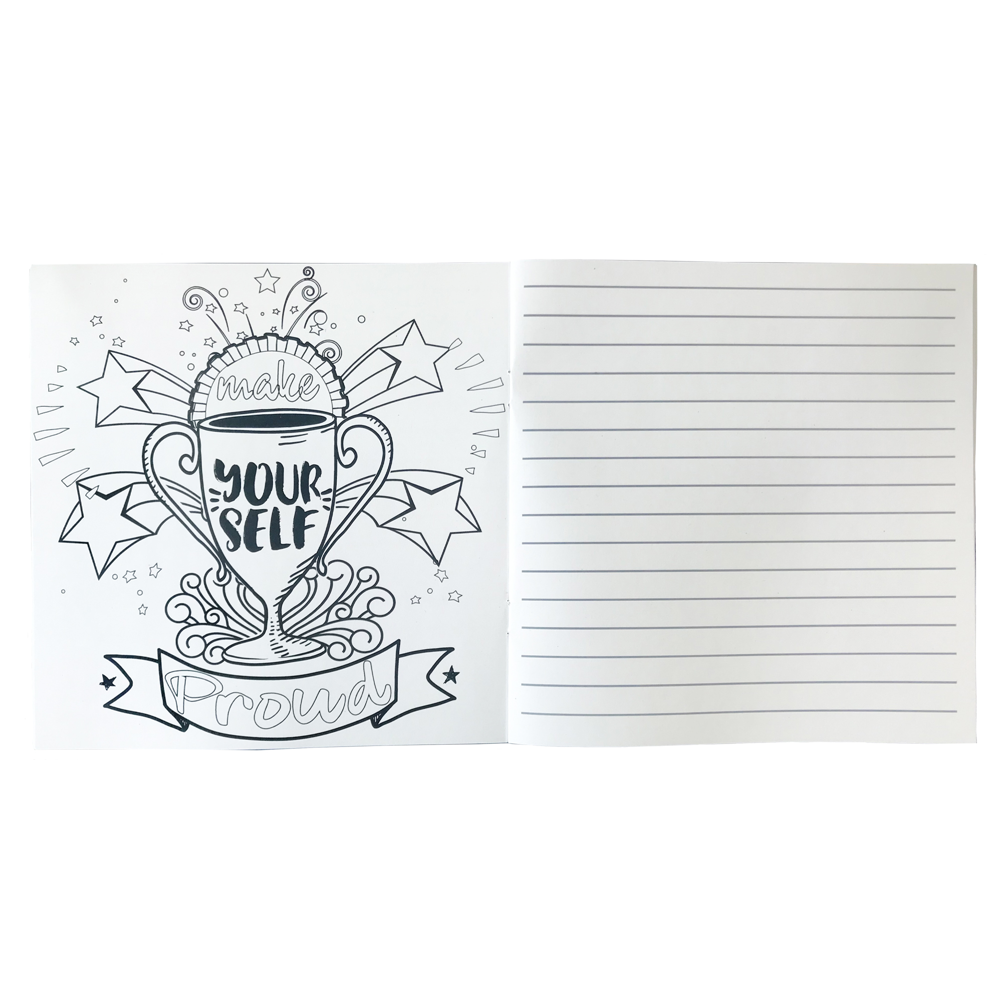 Inspirational Coloring Book & 8 Color Pencil Set 4