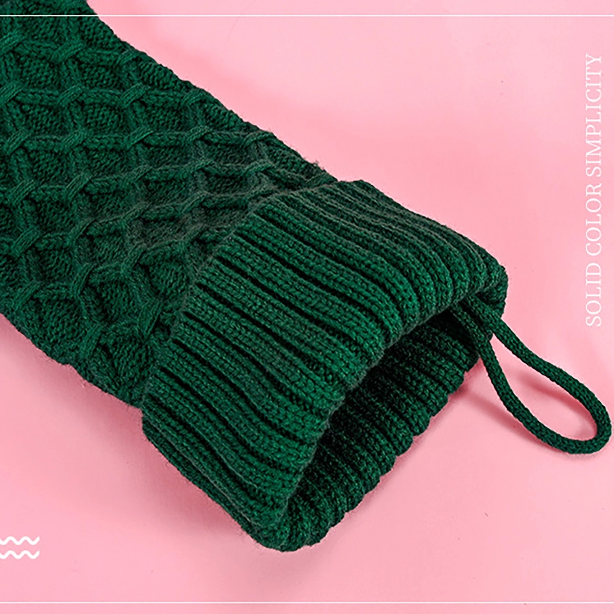 Green Knitted Christmas Stockings 3