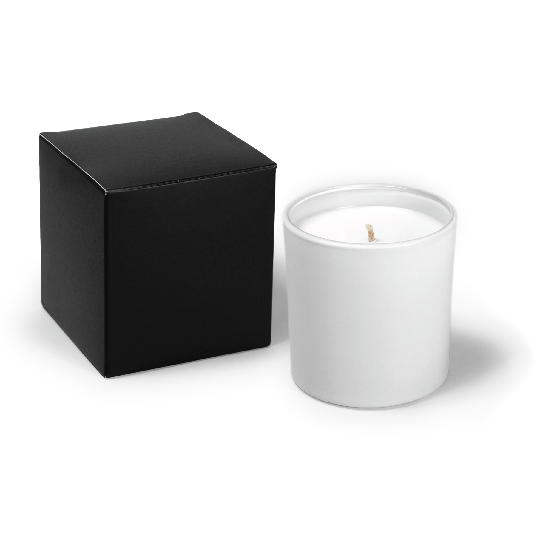 9 oz White Candle with Gift Box Printed