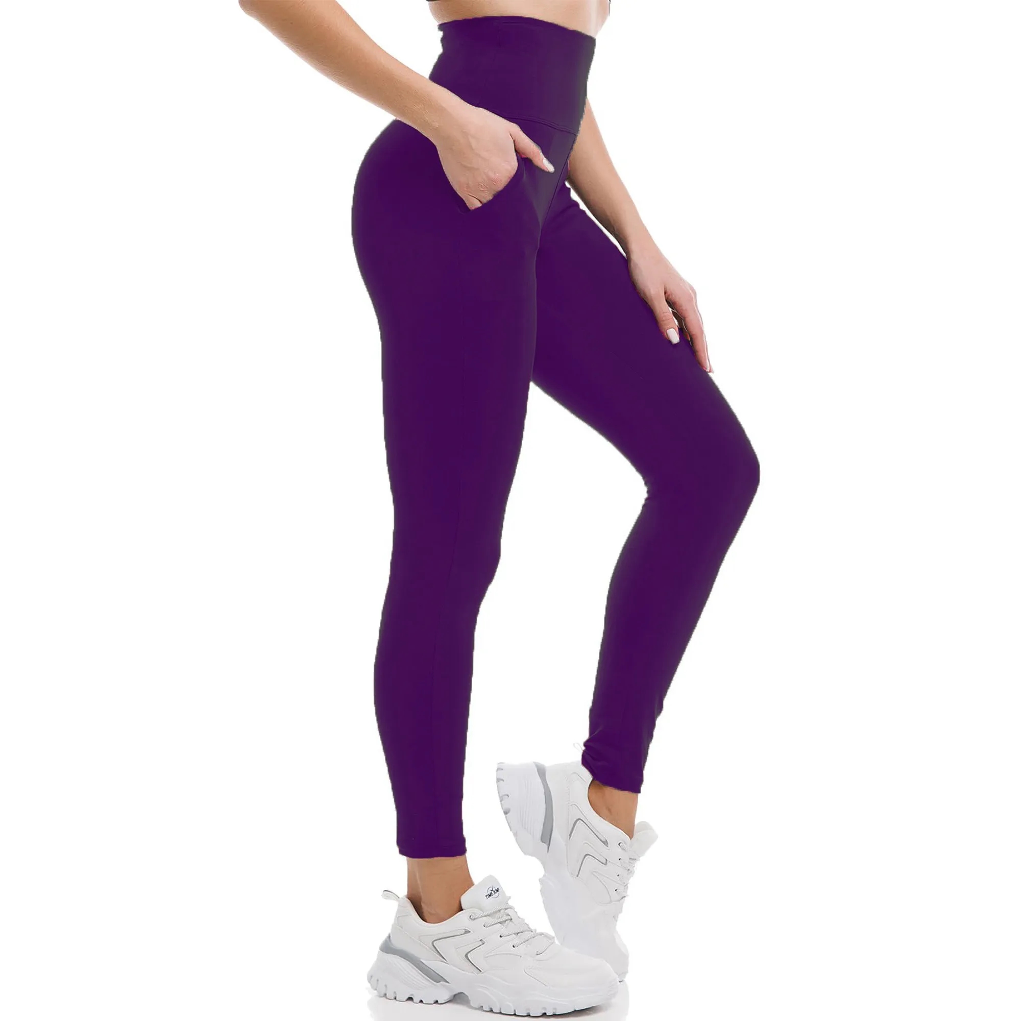 Premium High-Waisted Leggings with Pockets Yoga Pants 5