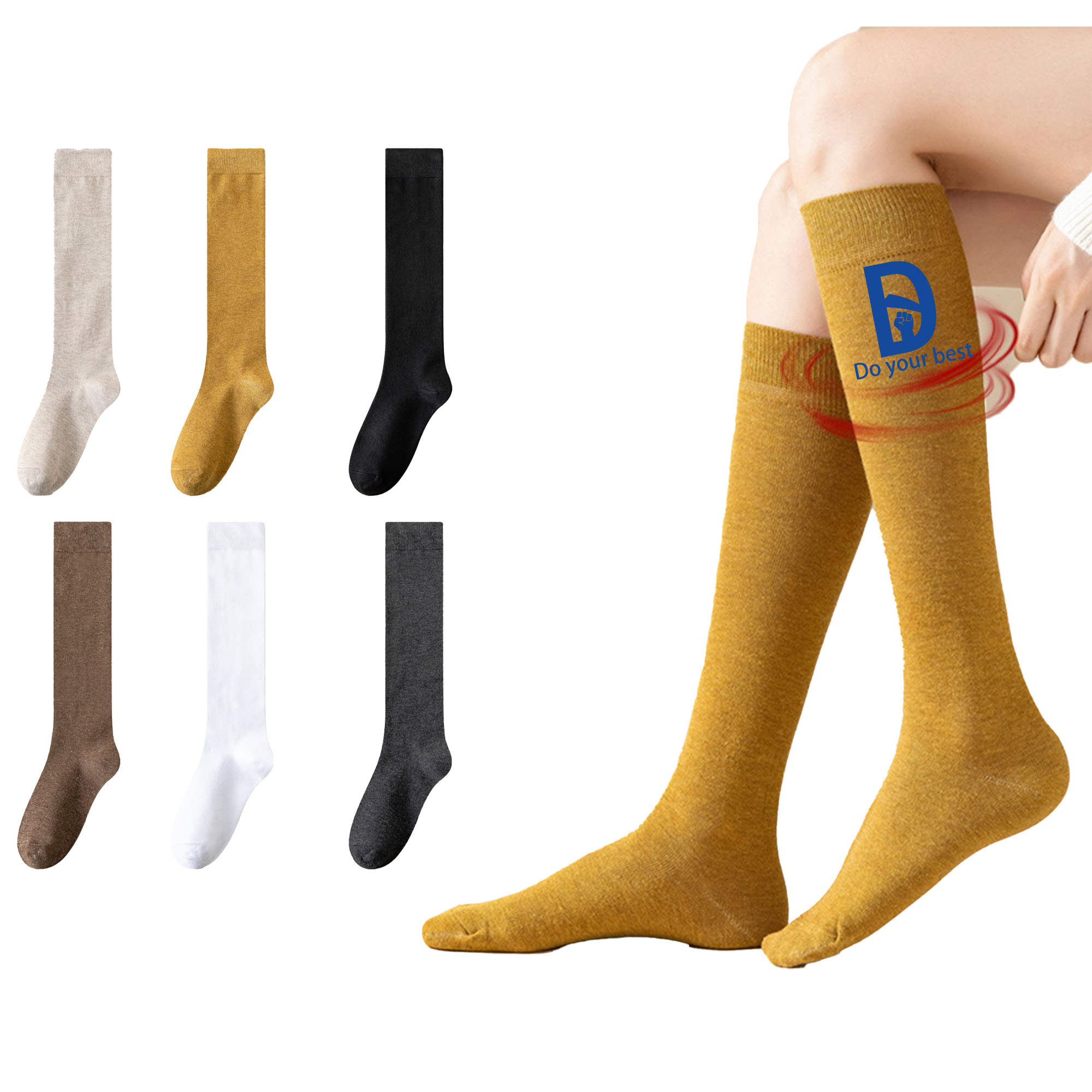 Warm Knee High Socks MOQ 20 3