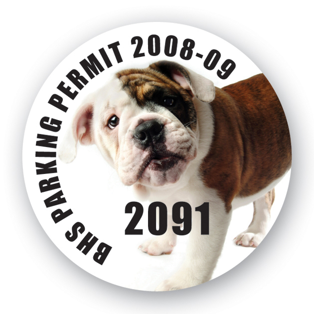 USA Made Premium UV Window Micro-Suction Cling Decal (2") Circle 2