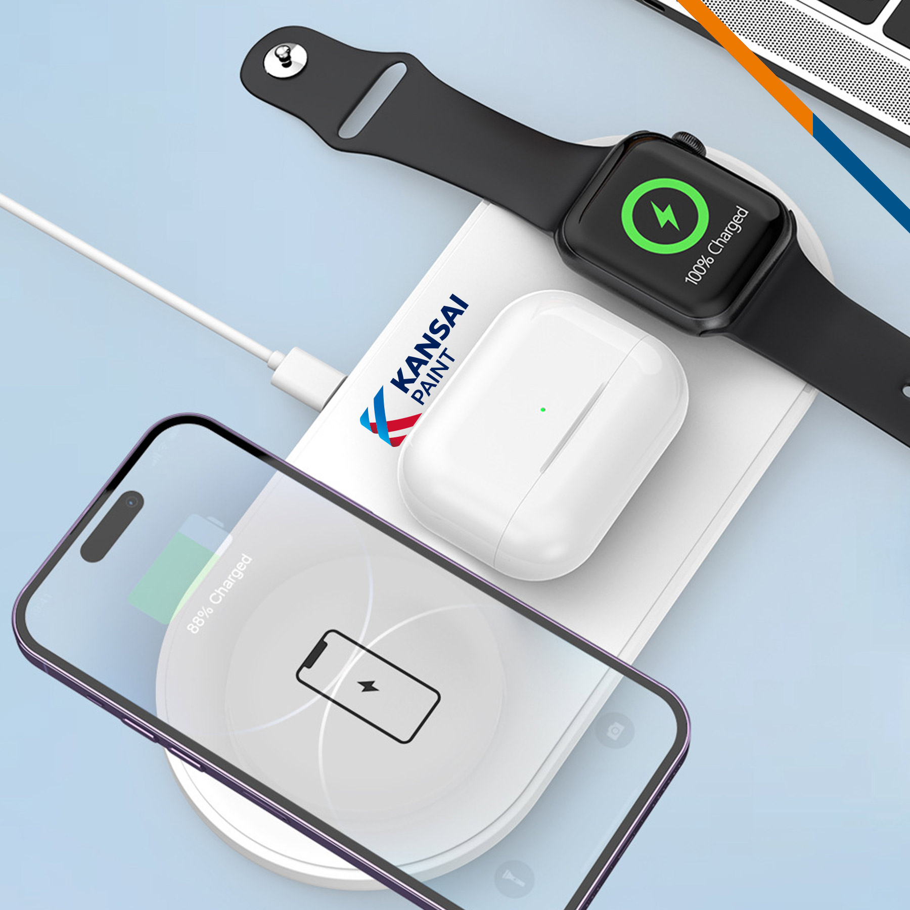 VoltBoost 3in1 15W Wireless Fast Charging Pad 5