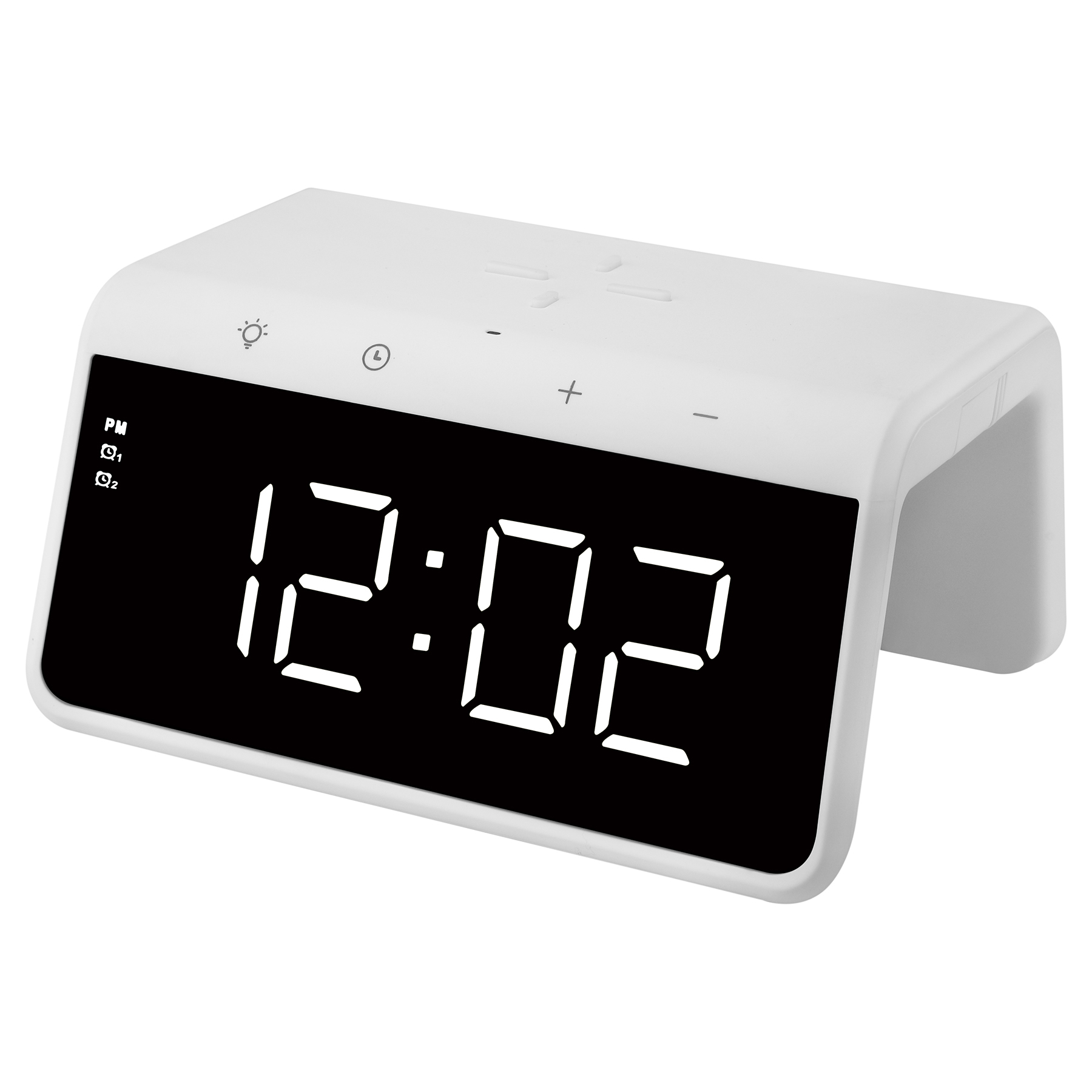 Digital Alarm Clock With Qi Certified 10W Wireless Charger A 11