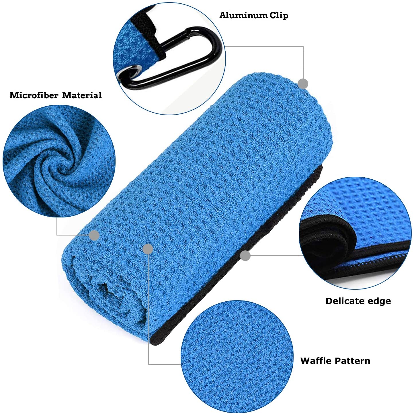 Microfiber Fabric Golf Towel 1