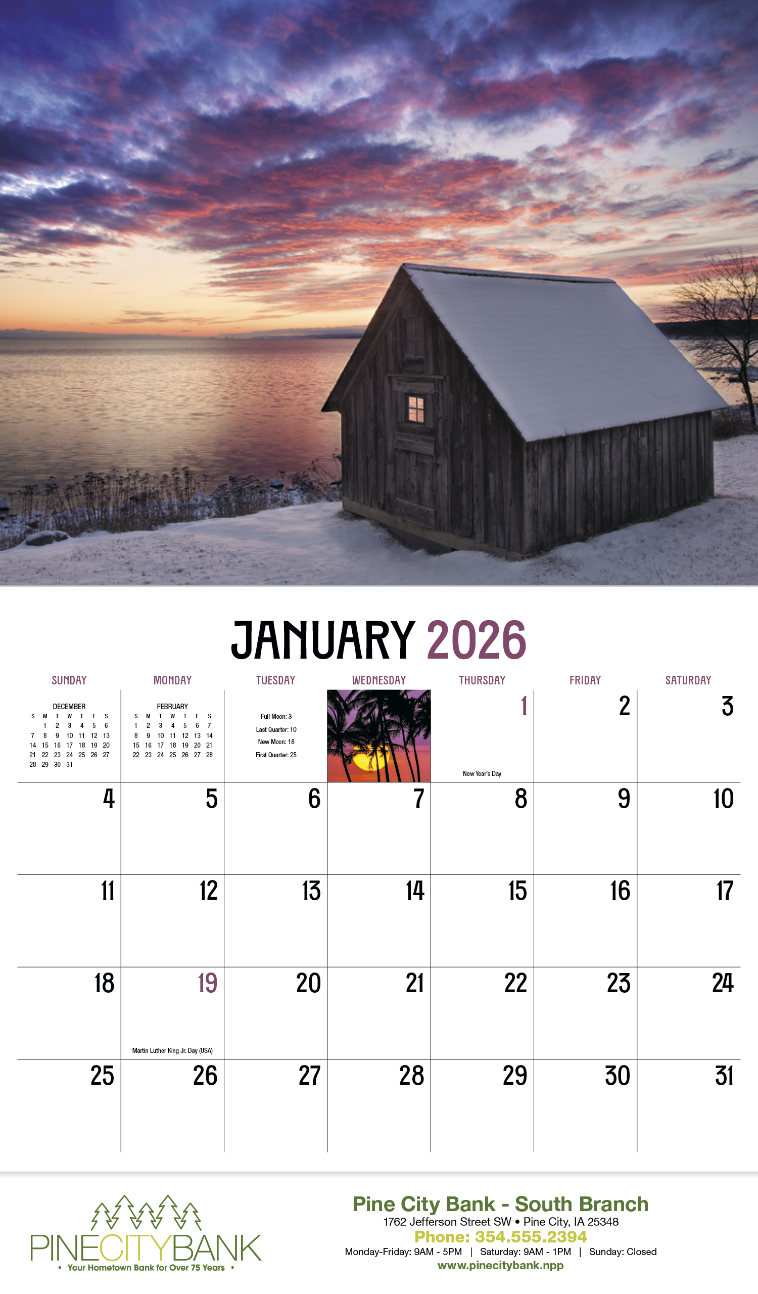 HotLine® Products Dawn to Dusk Appointment Calendar - Stapled 3