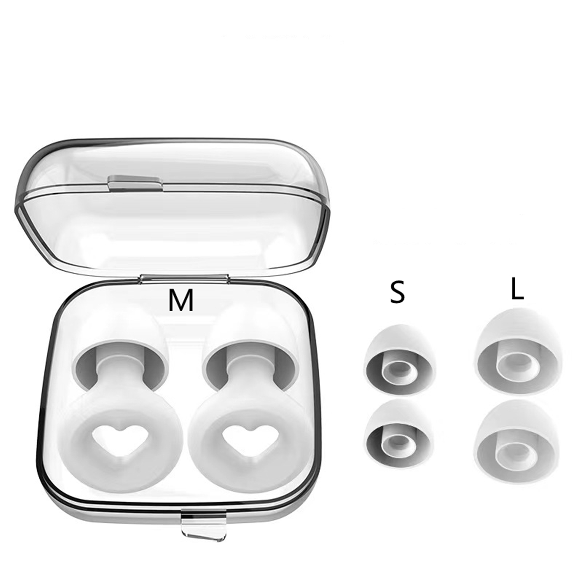 Heart Reusable Silicone Ear Plugs For Noise Reduction 2