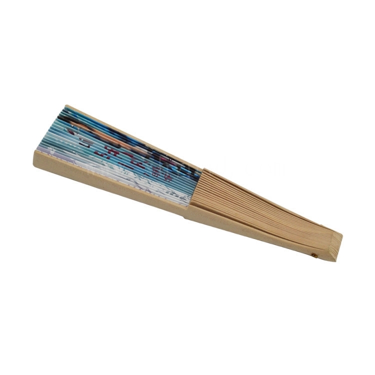 Folding Fan with Wooden Handle 8