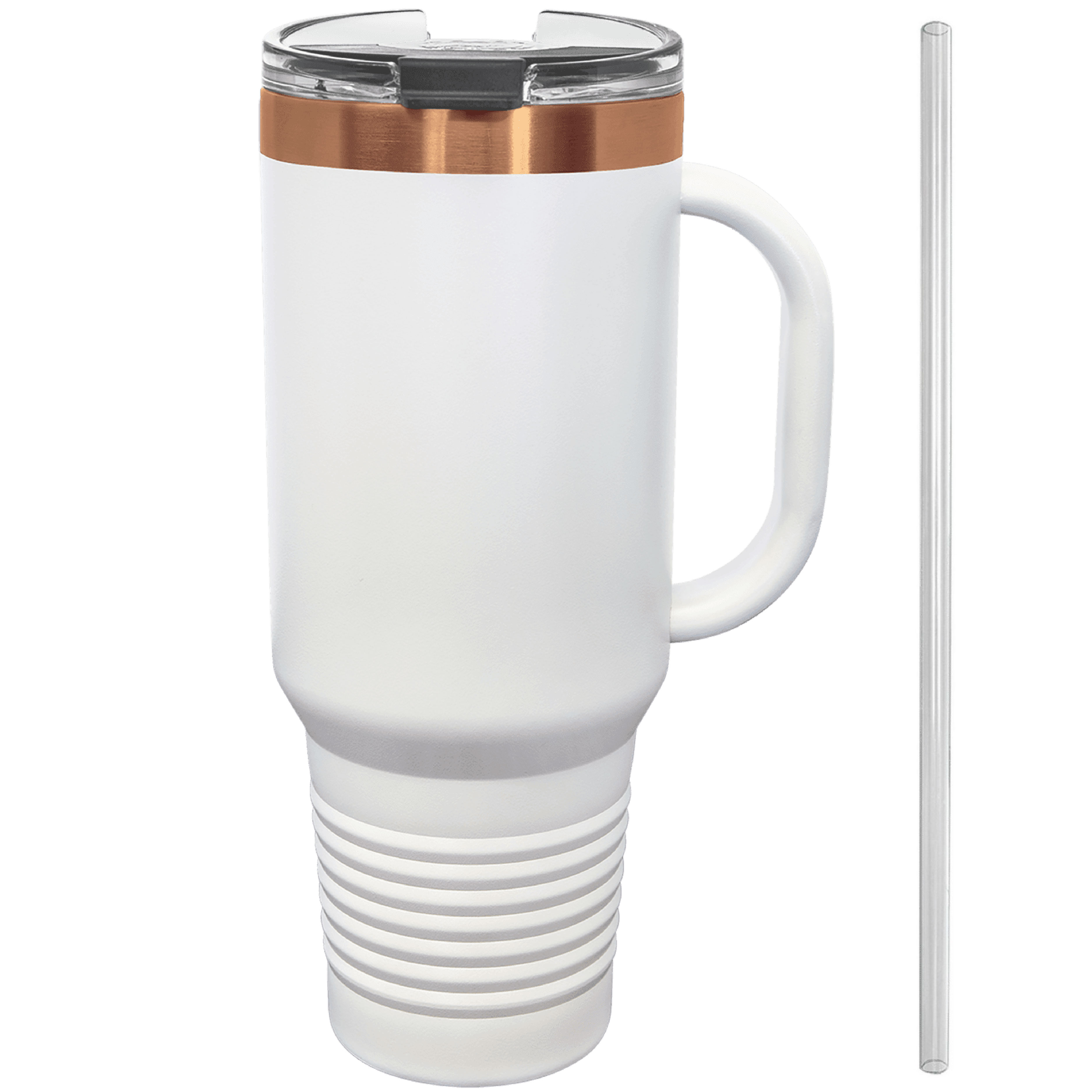 Polar Camel 40oz Rose Gold ION-Plated Travel Mugs w/ Straw 5