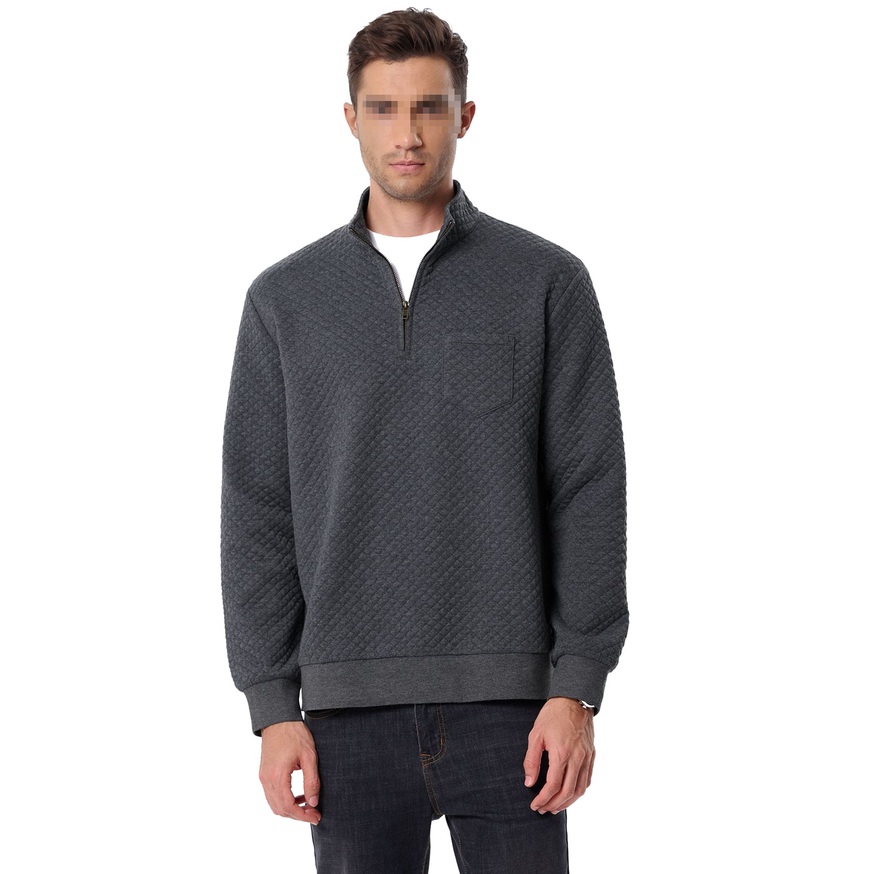Men's Quarter Zip Sweatshirt, custom hoodie or sweatshirt with logo imprint 5