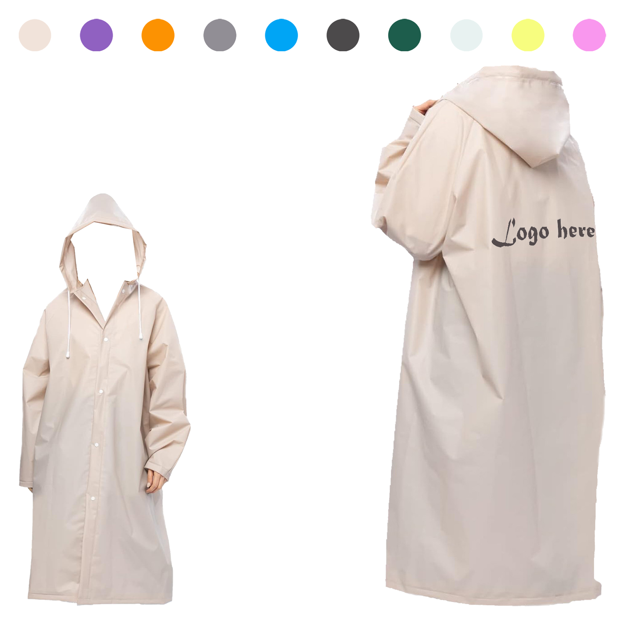 MOQ 10pcs Thickened Waterproof Rain Suit 3