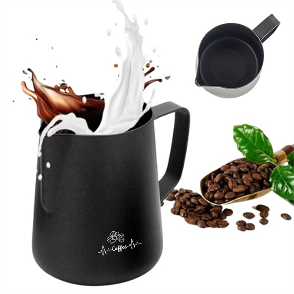 12oz Stainless Steel Milk Frothing Pitcher 1