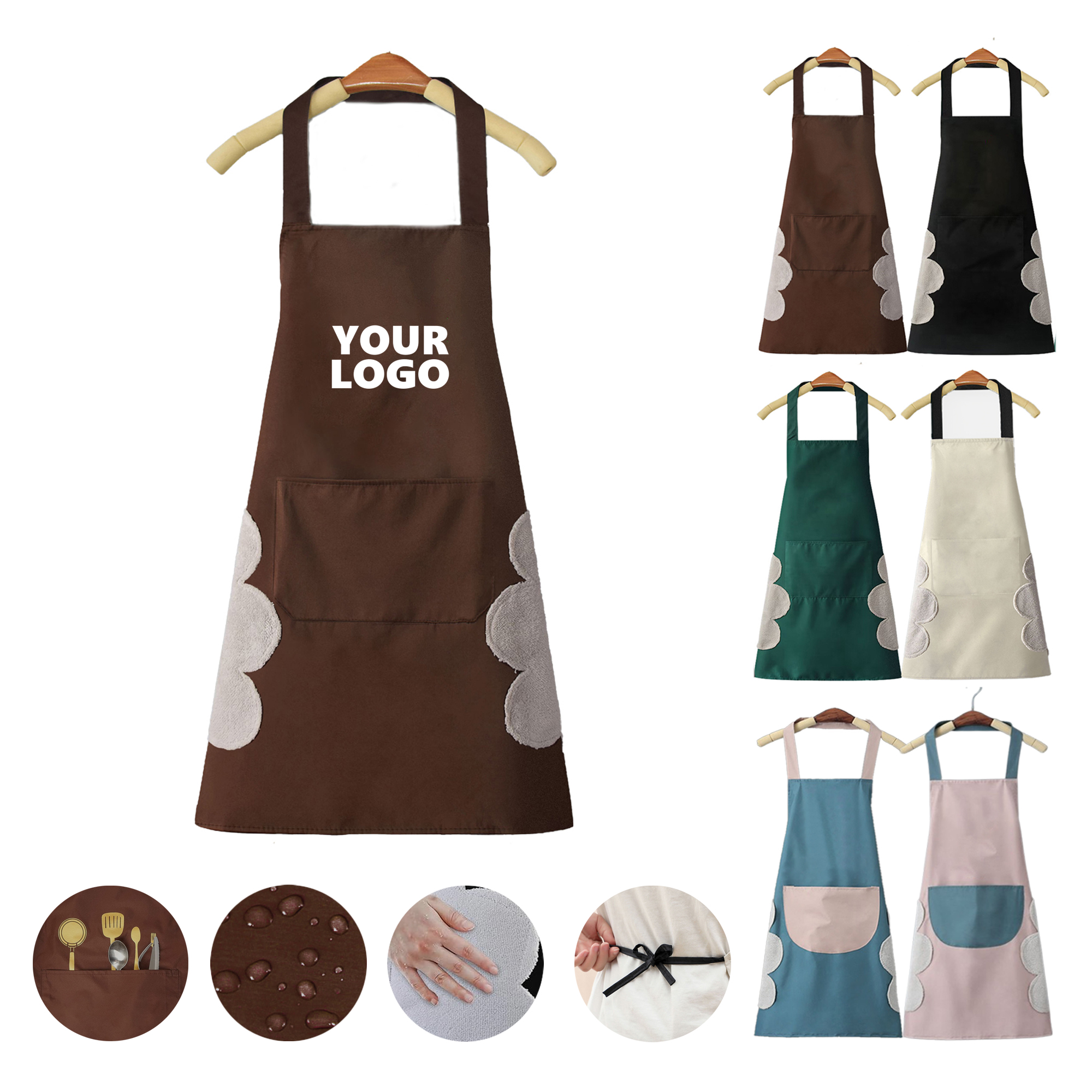 Kitchen Apron With Hand Wipe 4