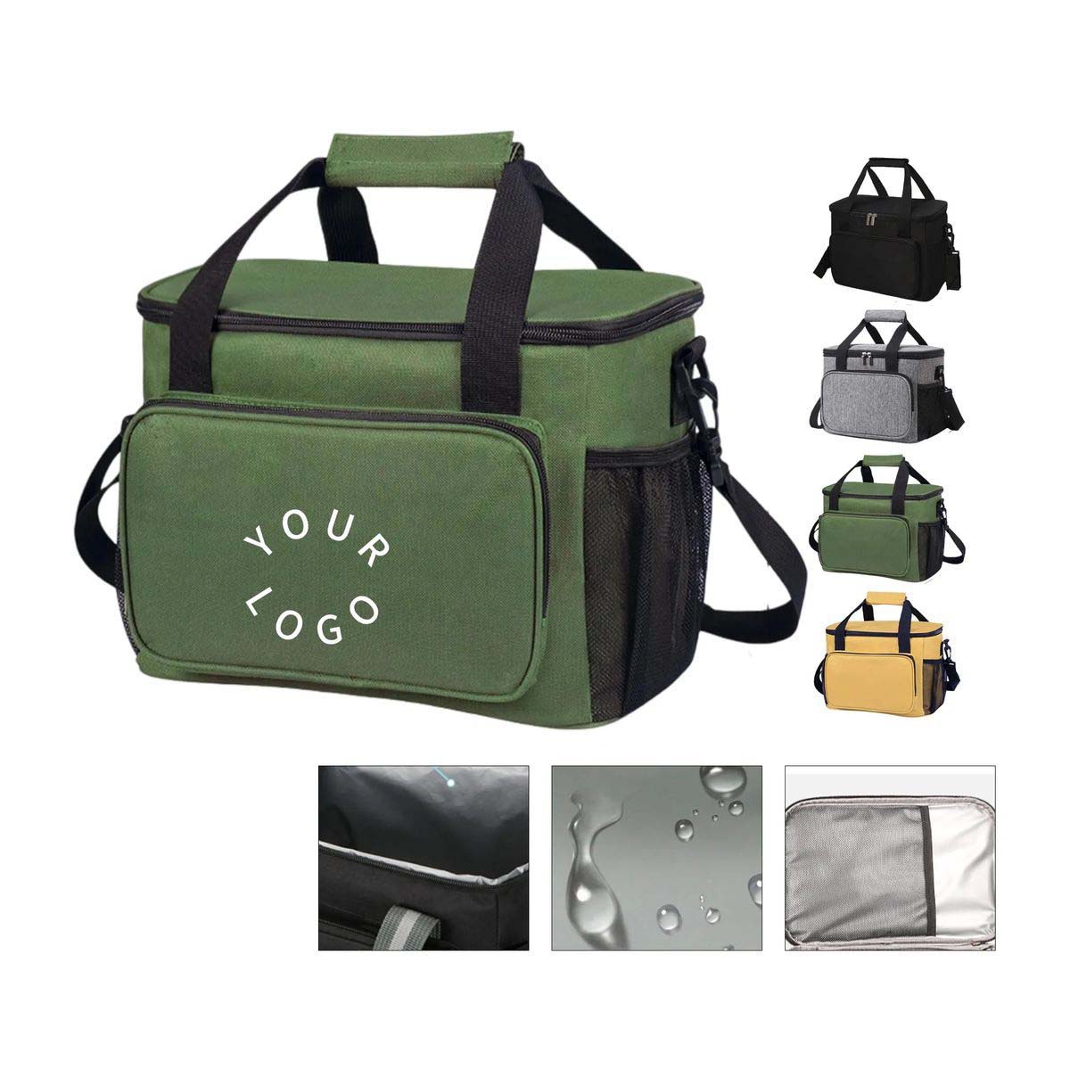 15L Oxford Cooler Bag with Leakproof Insulated Interior 4