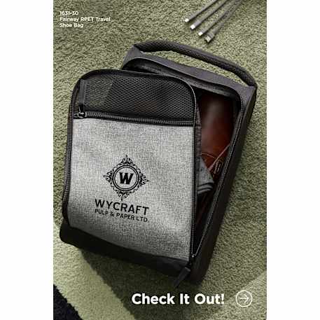 Fairway RPET Travel Shoe Bag, custom luggage with logo imprint 44