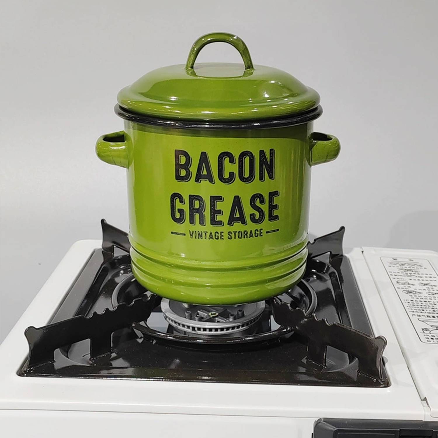 40 OZ Versatile Enamel Mug Bacon Grease Container 5