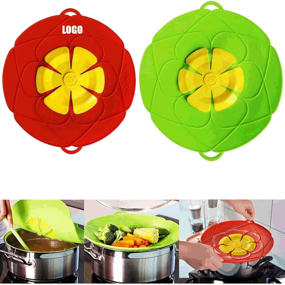 Spill Stopper Lid Cover/Silicone Spill Stopper Pot Pan Lid/Multi-Function Kitchen Tool 2