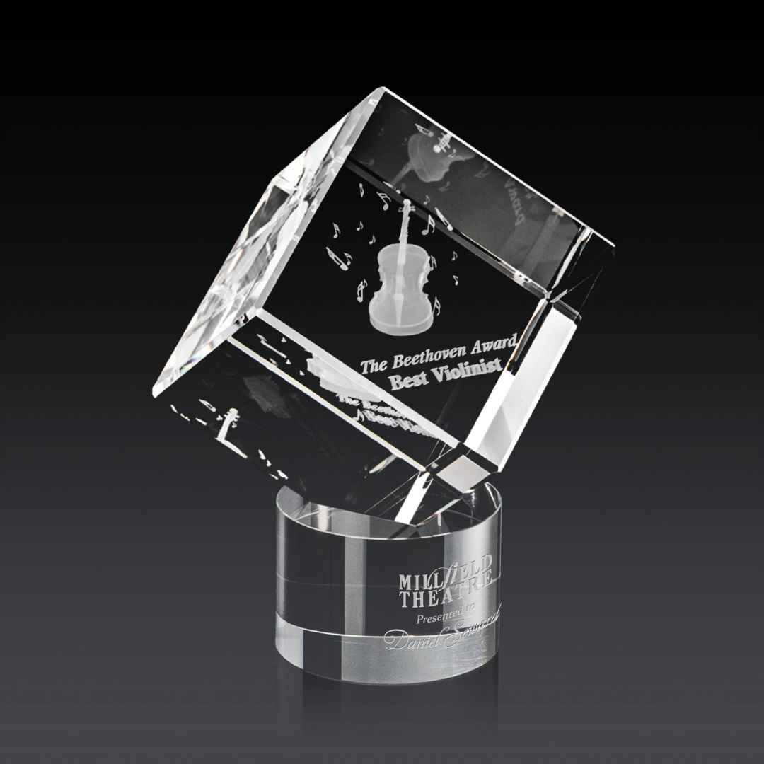Burrill 3D Award on Marvel Base - Clear 4