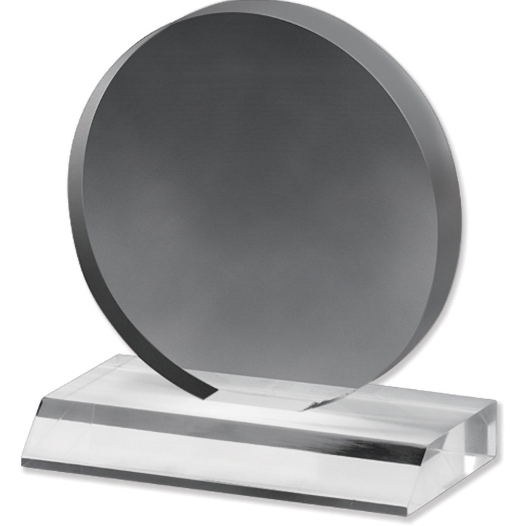 Clear Circle Acrylic Award (5"x 5 1/2"x 3/4") Laser Engraved 2