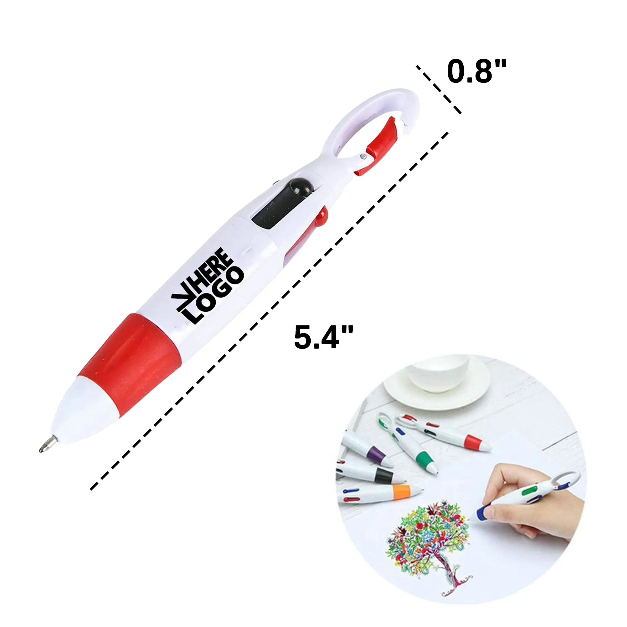 MOQ 20 Multi ink Rocket Pen Ballpoint 2