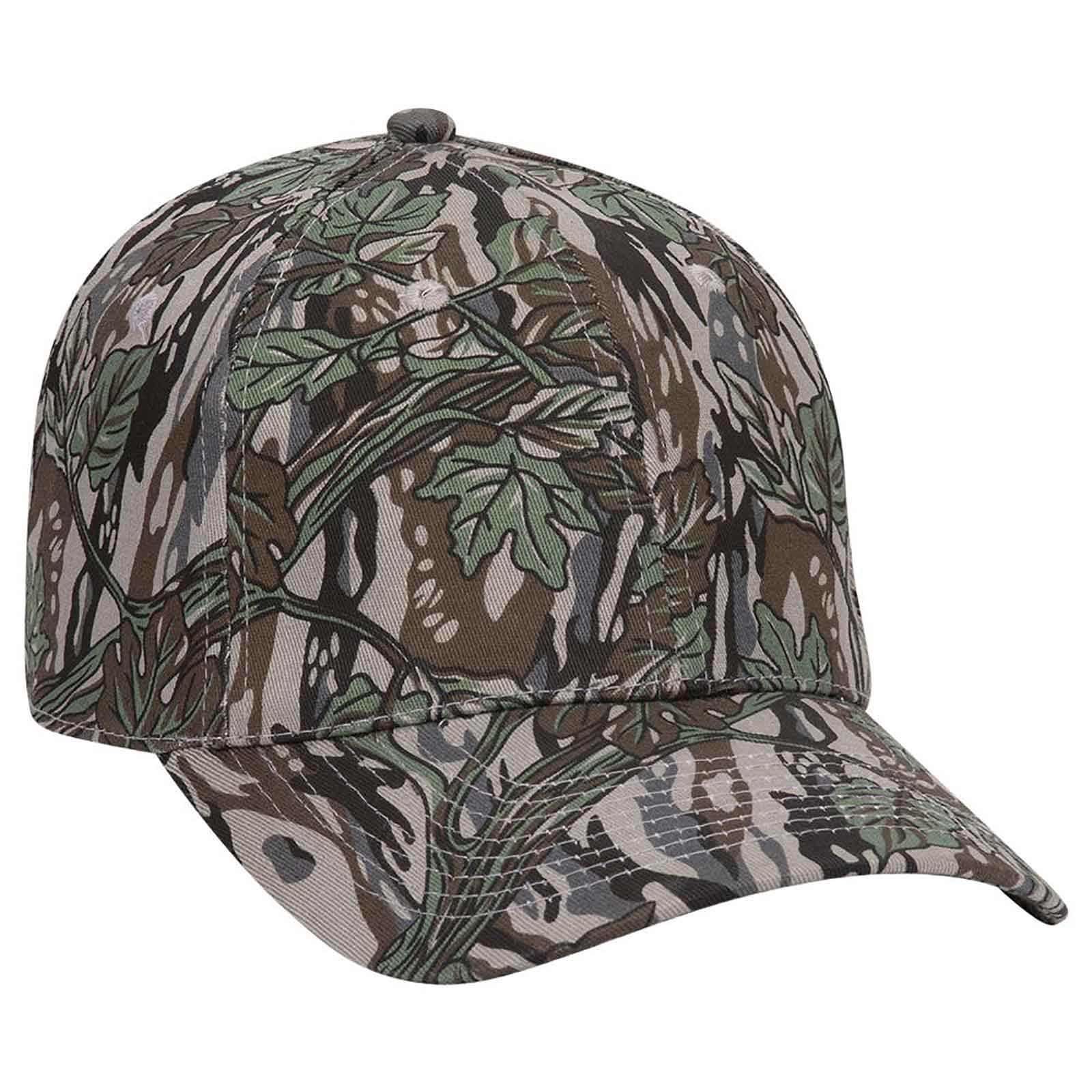 OTTO CAP "OTTO FLEX" Camouflage 6 Panel Low Profile Baseball Cap 10
