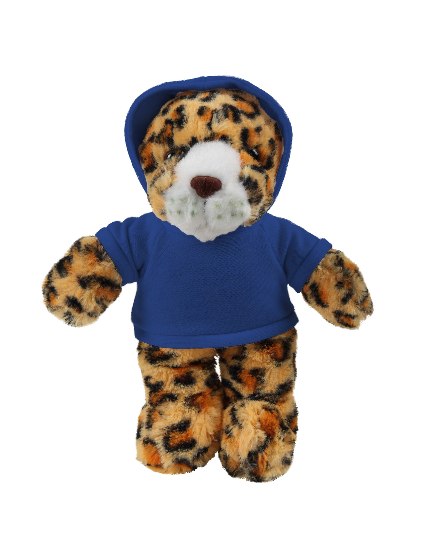 soft plush Leopard with hoodie 13